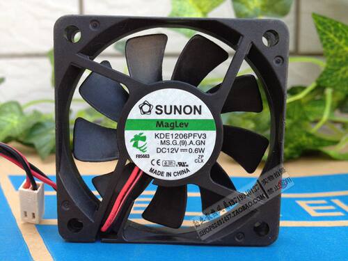 KDE1206PFV3 SUNON/建准 6010 6CM 12V 0.6W  磁悬浮CPU静音风扇