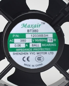 BT380 BT12038B3H YE12038B380HW AC380V 原装Maxair/BT 散热风扇