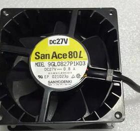 Sanyo/三洋 8038 9GL0827P1K04/K03 27V 24V 0.8A耐高温散热风扇