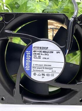 papst德国 4118 N/2H3P 48V 22w 12038 12CM/厘米 散热风扇