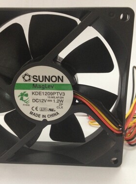 全新台湾SUNON/建准 9025/9CM磁悬风扇KDE1209PTV3  12V  1.2W