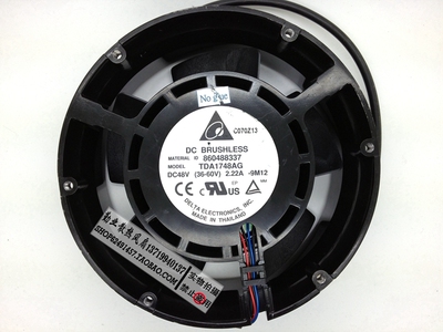 台达 17CM/厘米大风量 铝框散热风扇 17250 48V 2.22A TDA1748AG