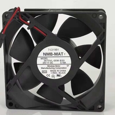 NMB 3610VL-05W-B30 24V 0.19A 9CM/厘米 2线 变频器 大风量风扇