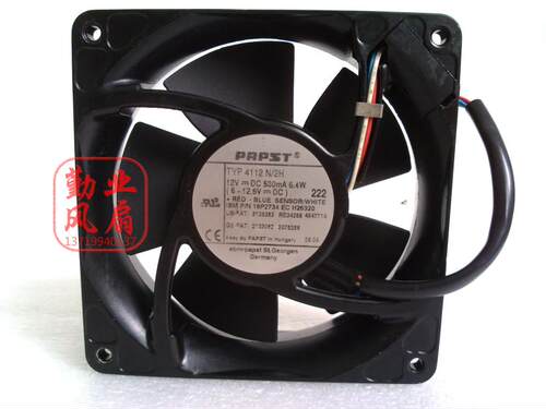 德国PAPST 12038 12CM 铝合金属12V 6.4W 0.43A TYP4112N/2H