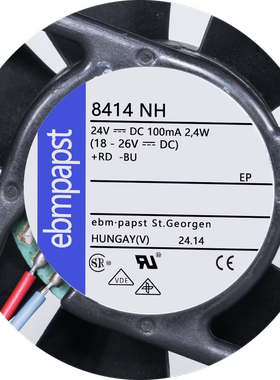 TYP 8414HR/NGH/NGM/NH/NHR 8414N/2G德国PAPST 24V 8025散热风扇