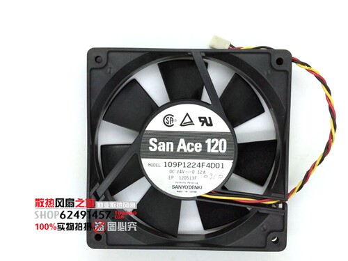 三洋SANYO 109P1224F4D01散热风扇12025 12CM 24V.12A