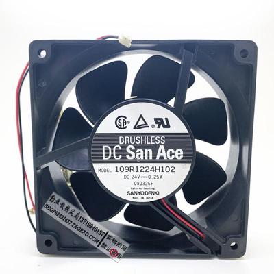 三洋SANYO 12038 24V 0.25A 12CM/厘米 变频器风扇109R1224H102