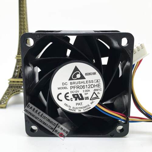 DELTA台达PFR0612DHE 12V 6038 2.00A 高转速汽车增压暴力风扇6CM
