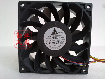 原装台达 FFB0948VH 9CM 9225 48V 0.26A PWM调速大风量 散热风扇