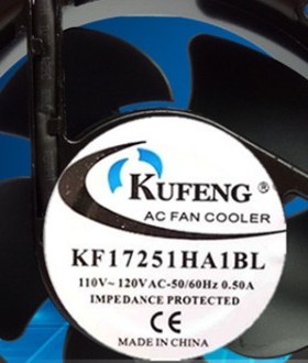 KF17251HA1BL工业风机110v散热风扇双滚珠轴承172*150*51m