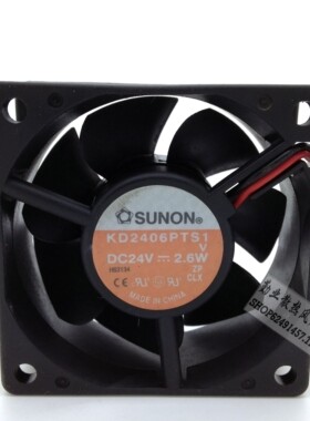 建准原装sunon KD2406PTS1 6025 6cm 24V 2.6W 变频器服务器风扇
