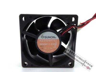 建准原装sunon KD2406PTS1 6025 6cm 24V 2.6W 变频器服务器风扇