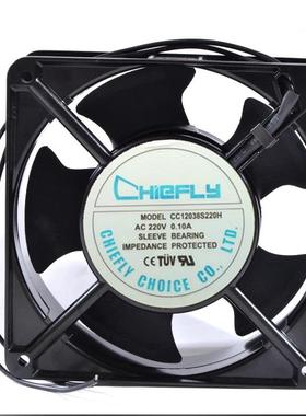 CHIEFLY CC12038S220H AC220V 0.10A 120*120*38MM机柜散热风扇