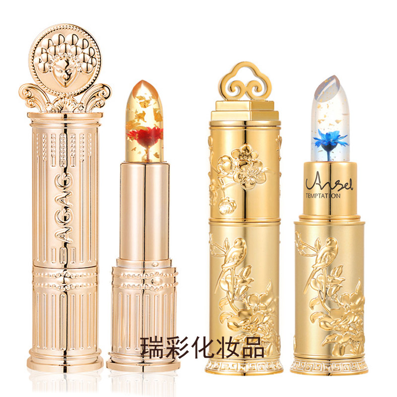 唇膏花瓣果冻变色口红天使的诱惑
