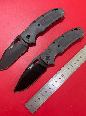 美国原装进口HOGUE霍格西格绍尔S30V刃户外野营K32随防身军折叠刀