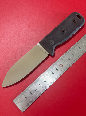 美国进口ONTARIO安大略SK4 BLACK BRID黑鸟户外直刀随身OKC战术刀