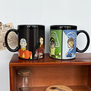 遇热变色 降世神通美国动画周边卡通马克杯陶瓷水杯子