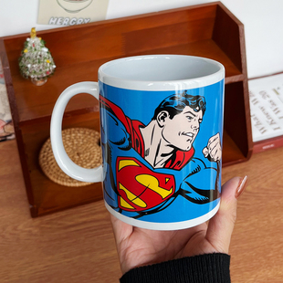 超人正义联盟周边陶瓷马克杯咖啡杯水杯子DC漫画 350ml