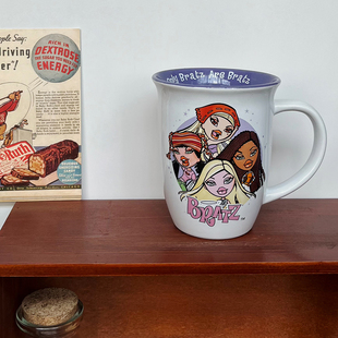 街头美少女摇滚公主马克杯陶瓷水杯时装洋娃娃Bratz动画 450ml