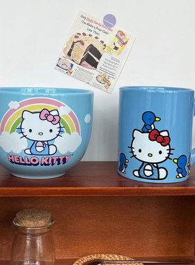 凯蒂猫可爱卡通马克杯汤碗泡面碗
