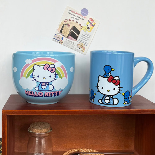凯蒂猫可爱卡通马克杯汤碗泡面碗