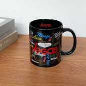 Las Vegas美国拉斯维加斯咖啡杯水杯陶瓷马克杯 350ml