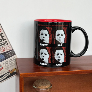 麦尔斯月光光心慌慌美国恐怖电影马克杯水杯子大容量 600ml