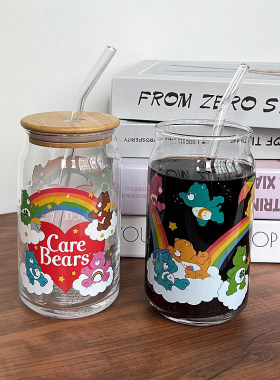 CareBears爱心熊可爱玻璃杯水杯