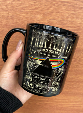 原单 平克弗洛伊德Pink Floyd月之暗面摇滚音乐水杯子陶瓷马克杯