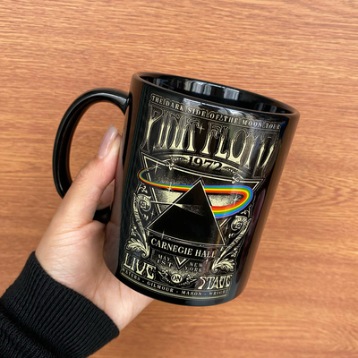 平克弗洛伊德Pink Floyd月之暗面摇滚音乐水杯子陶瓷马克杯