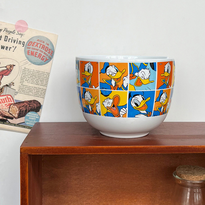 唐老鸭卡通美式汤碗陶瓷泡面碗