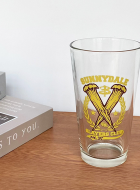 原单 毁灭战士杀手俱乐部Slayers Club玻璃杯水杯子周边 500ml