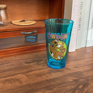 玻璃杯史酷比大丹狗Scooby-Doo水杯饮料杯美国动画周边480ml