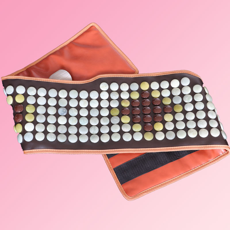 天然玉石锗石托玛琳电加热腰带温控远红外数显腰带温热电暖宝护腰