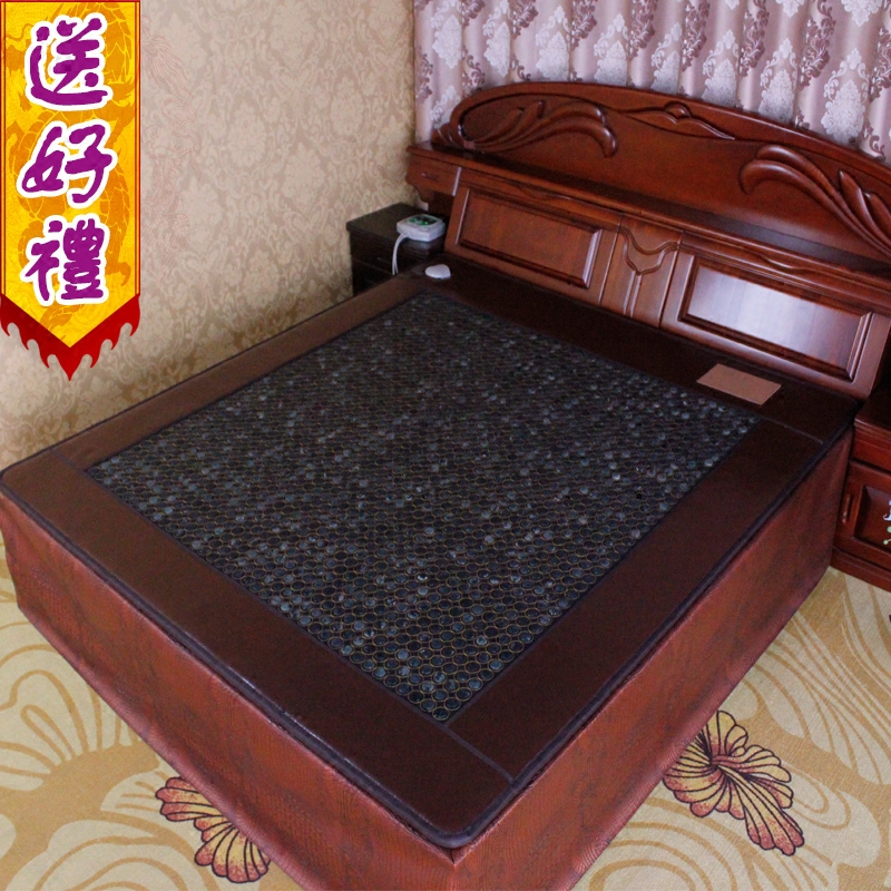 岫岩玉石黑绿玉翠玉双温双控工厂直销单双人加热床垫3529-IzkRtn