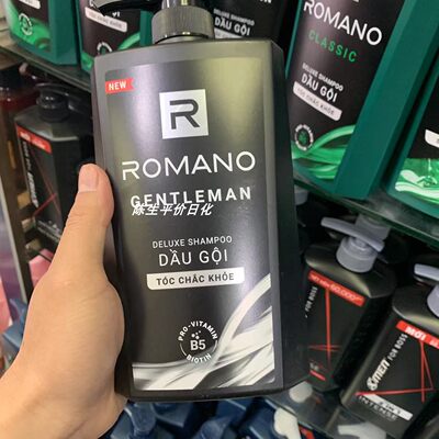 越南Romano/罗曼诺经典洗发水650g DELUXE SHAMPOO 黑色瓶