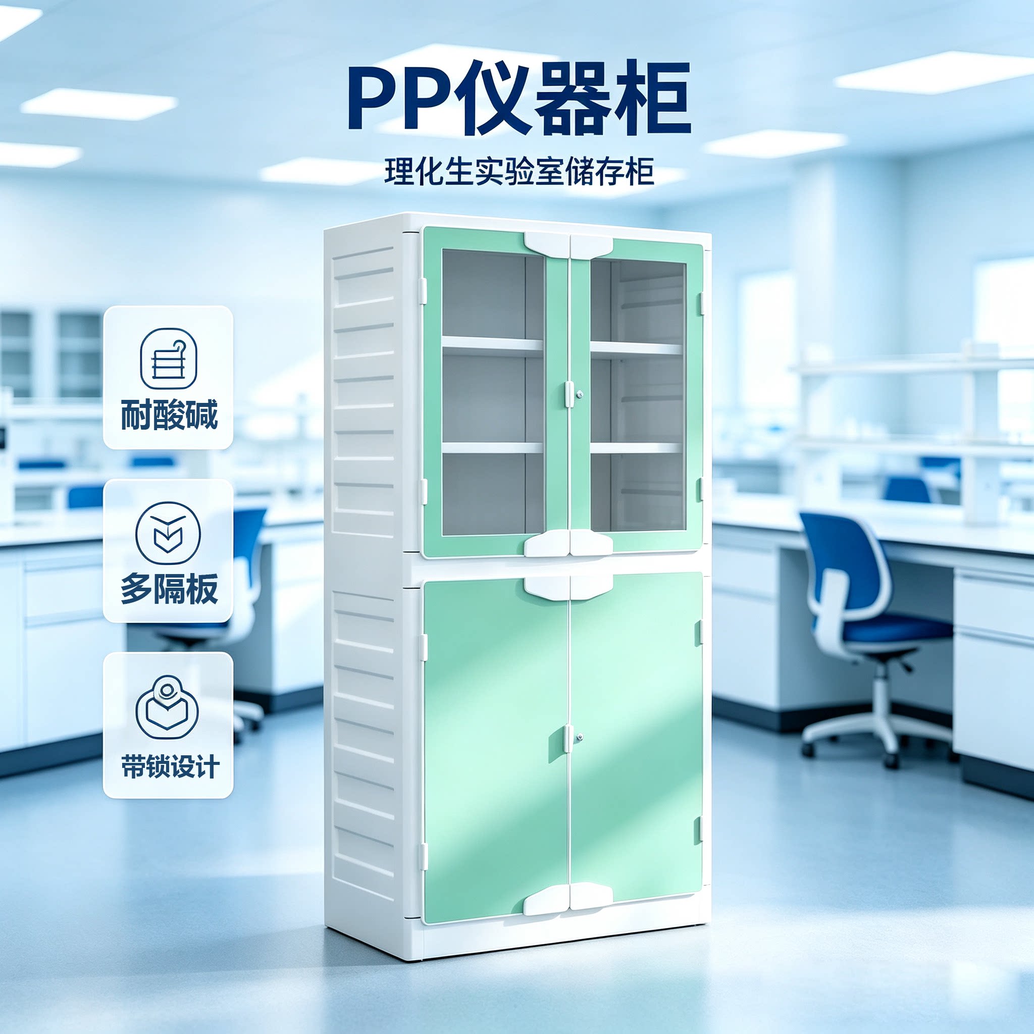 学校铝木PP仪器柜防腐蚀文件柜器皿试剂实验室通风物理化学药品柜