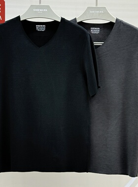 兄华内衣男温泉养肤羊毛蚕丝德绒无痕短袖打底衫上衣保暖衣98330A