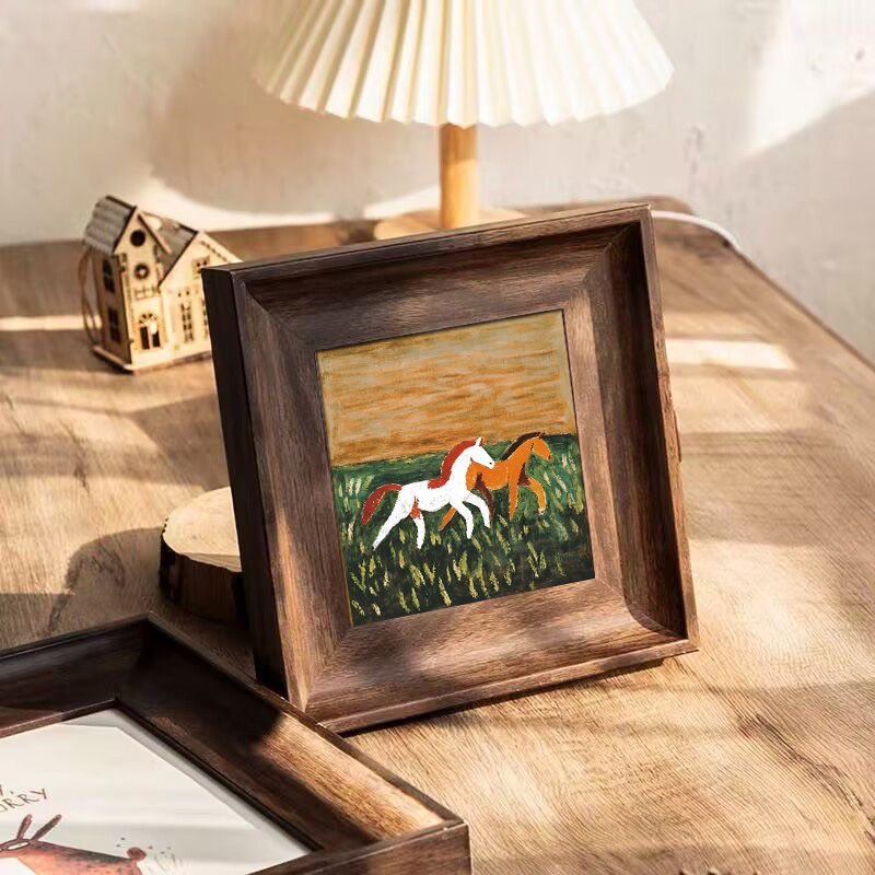 中古风客厅常玉小马复古桌面摆台装饰画法式餐厅卧室玄关抽象挂画,家居饰品,现代装饰画,淘宝优惠券,粉丝福利购,淘宝优惠卷