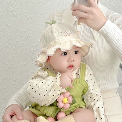 婴儿帽子春秋款夏季薄款婴幼儿遮阳防晒帽女宝宝小月龄外出太阳帽