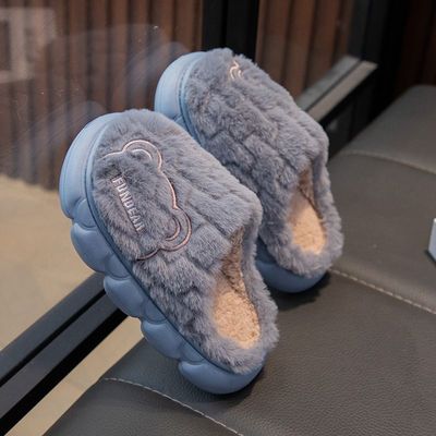 儿童冬季新款棉拖鞋女童亲子款居家室内青少年拖鞋男童保暖棉拖