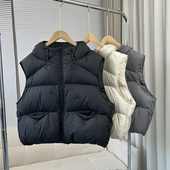 羽绒马甲女新款 马夹背心外穿加厚百搭坎肩女外套 宽松短款 爆款 韩版