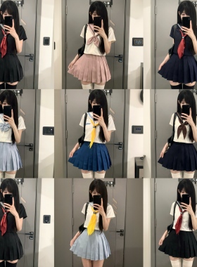 御灵岛正版水手服jk制服套装基础款蓝黑灰白色原创日系校供学院风