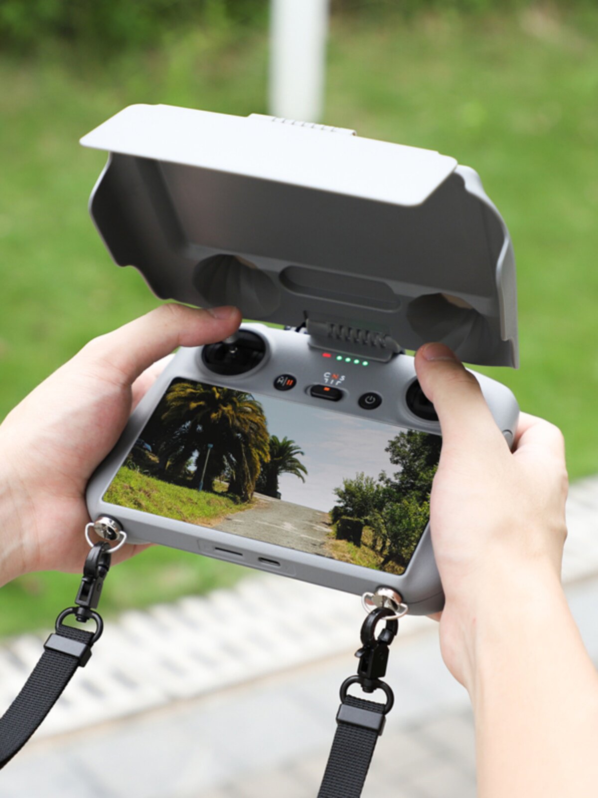 화면 보호 커버가 있는 DJI AIR 3|3S 원격 제어 후드 RC2에 적합 로커 무료 분해 액세서리