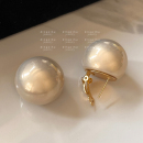 复古法式 大珍珠耳环女轻奢气质高级感耳钉夸张大气巨好看耳饰耳扣