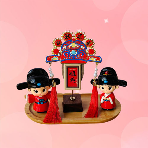 状元郎公仔帽摆件学习励志装饰品