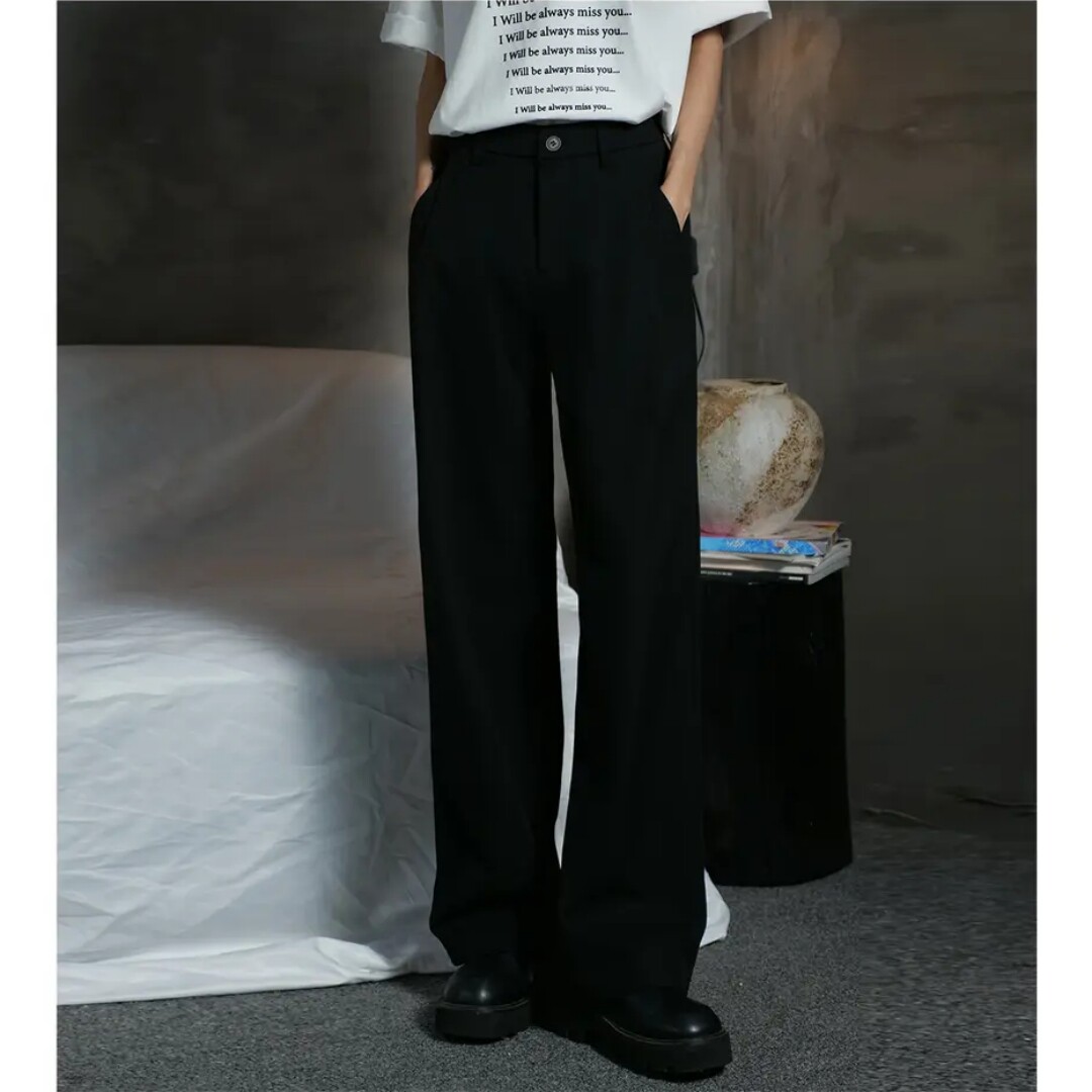 【西裤】垂感男士西裤春季宽松直筒百搭休闲西装裤长裤潮