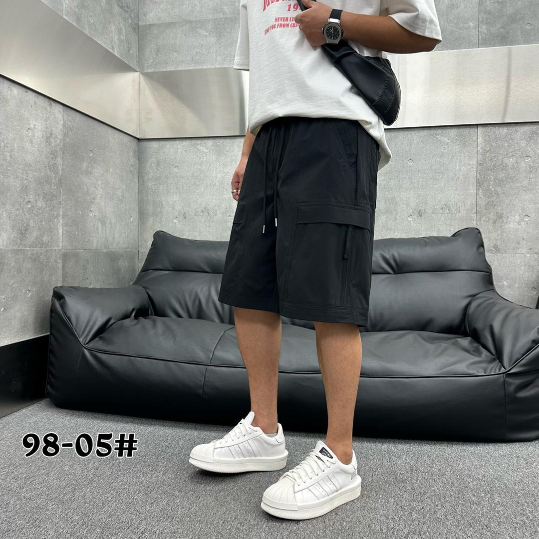 夏季新款男宽松潮流透气百搭工装直筒五分休闲短裤夏天薄款#98-05