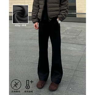 秋冬直筒微喇加绒休闲西裤 型 改良2021m版