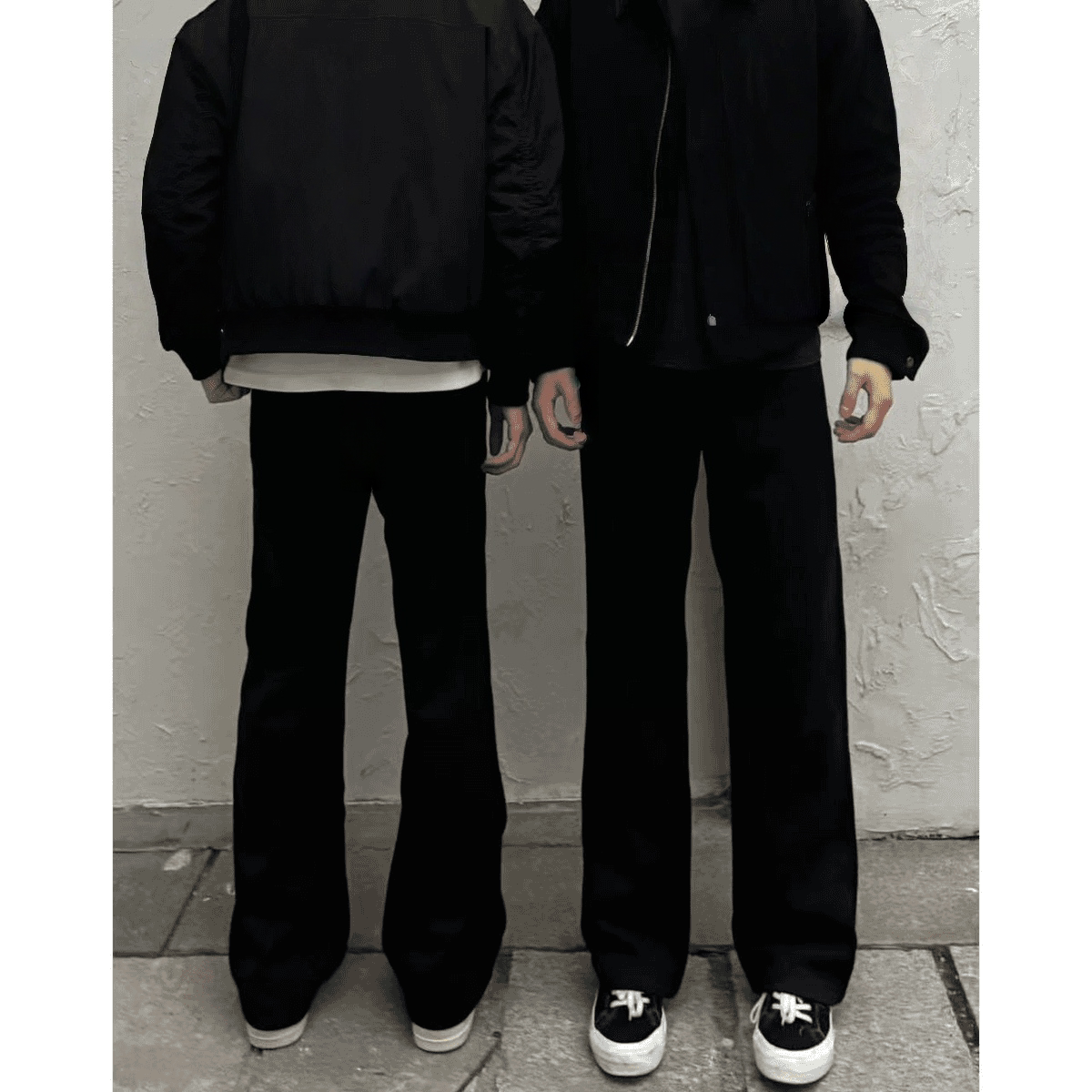 上新5.0秋冬黑色休闲西裤2021M版型高级感直筒微喇西裤